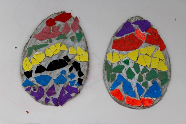 Kits de décoration d'œufs de Pâques en mosaïque