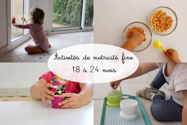 Activités pour les 18-24 mois [inspiration Montessori] - Maman Nougatine   Activités de motricité fine, Activité bebe 18 mois, Activités de motricité